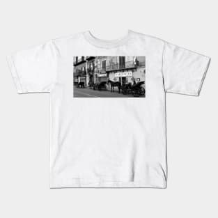 Horse Carriages in Palermo, Italy. 2014 Kids T-Shirt